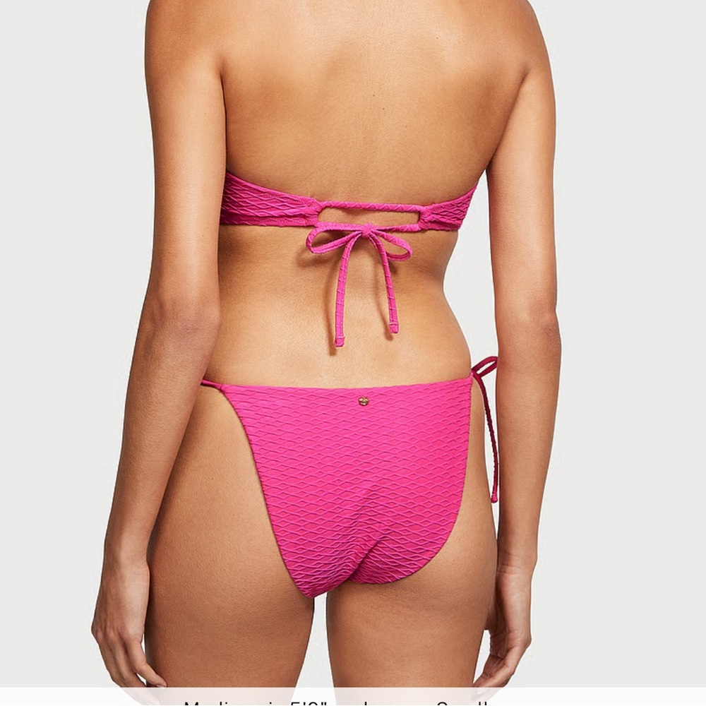 Victoria Secret Swim Mix & Match‎ Bikini Bottom Cheeky Forever Pink Medium NWT